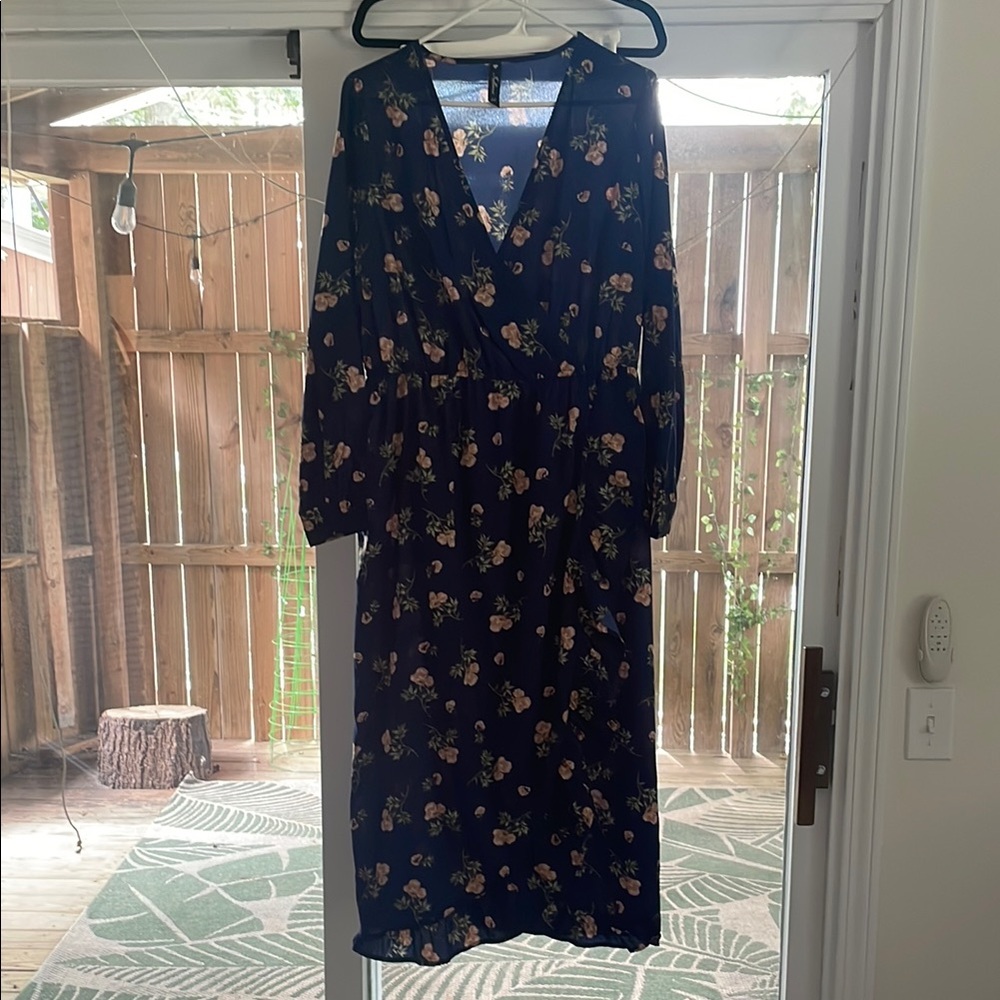 Floral Navy Dress